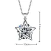 Collar con colgante de estrella de cinco puntas Yihua Cadena corta coreana para clavícula Colgante de ráfaga de estrella Regalo Colgante de piedra del amor
