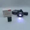 Linterna frontal especial con batería seca para montañismo, sensor infrarrojo, montada en la cabeza, LED, para pesca nocturna al aire libre, linterna frontal con batería AAA