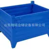 Caixa Metálica Reversível Jinan com Design de Meia-Porta Caixa para Armazém Logística Separação Dobrável e Empilhável