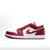 Zapatos de Skate Modernos Jordan 1 de Caña Baja Cuero Original Resistentes al Desgaste Antideslizantes Zapatos Deportivos para Pareja Suministro Transfronterizo Precio Favorable al por Mayor