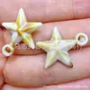 Estrelas-do-mar Simuladas, Conchas, Série Acrílica Marinha Pulseira, Colar, Chaveiro, Pingente DIY, Acessórios de Joias