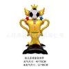 Globo de Fútbol de Pie Nuevo Grande Copa del Mundo de Fútbol Bota de Oro Premio Reunión Deportiva Decoración con Globo Globo de Película de Aluminio