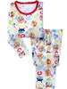 Ropa de verano para niña, dibujos animados, manga corta, amor, pez, ropa para casa, ropa interior de bebé, traje de pijama