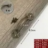 Manija de Puerta Ruyi Herrajes Pequeños Accesorios Gabinete Antiguo Puerta Cajón Retro Manija de Cobre Puro Todo Cobre Macizo Manija China