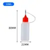 Atacado Frasco Seringa de HDPE 5-120ml Semitransparente Frasco squeeze para Líquido de Tatuagem Micropigmentação Frasco com Orifício para Agulha de Aço Inoxidável