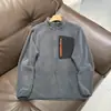 Chaqueta versátil casual de forro polar gruesa y cálida para exteriores de primavera, otoño e invierno con cuello alto. 13652