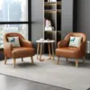 Sillón de Cuero para Persona Perezosa, Artesanía en Cuero, Silla Sofá Simple, Balcón, Dormitorio, Sala de Estar, Hotel, Oficina, Apartamento Pequeño, Ocio, B&B, Sofá