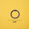 Llavero de Anilla Móvil con Cierre de Resorte Pintado de Colores de Extremo Abierto Accesorios de Joyería Hechos a Mano Bricolaje Gancho de Metal