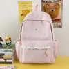 Mochila de Viagem Estilo Coreano Ins com Renda Doce para Menina Mochila Escolar Fresca para Aluno do Ensino Fundamental Mochila Feminina Estilo Universitário