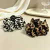 Pinza para el pelo de malla con estampado de leopardo para mujer, pinza de garra de burbuja de nube de tamaño mediano para la parte posterior de la cabeza, accesorio de pelo de alta gama para peinados semi-recogidos, pinza de tiburón