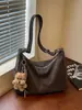 Bolso de mujer estilo vintage, color liso simple, gran capacidad, bolsa de mano versátil, moderno y a la moda, adecuado para ir al trabajo y salir, bolso de hombro para mujer
