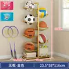Estante de Almacenamiento para Baloncesto para Uso en Casa en la Sala de Estar, Escuela Cubierta, Equipamiento Deportivo de Pelota, Estante de Almacenamiento de Múltiples Niveles, Estante de Almacenamiento de Pie