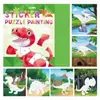 Pegatinas de Rompecabezas 3D Transfronterizos Manualidades Infantiles Rompecabezas Poligonal DIY Venta al por Mayor en Stock