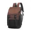 Bolsa Transfronteiriça de Ombro Duplo Feminina Versátil para Deslocamento Viagem Mochila Color Block Montanhismo Caminhada Casual Bolsa de Ombro Duplo Estilo Workwear