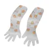 Guantes Desechables Estampados con Protección Larga para el Brazo para Uso en la Cocina del Hogar, Lavado de Platos y Verduras, Puño Elástico, Estilo Largo de Brazo CPE
