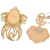 Estilo Antiguo Broche Dinastía Han Accesorios Base Paquete de Material Bordado a Mano Nuevo Chinoiserie Paquete Base Tela Brocado Song