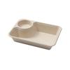 Caixa de almoço descartável biodegradável de polpa caixa de salada caixa para embalagem de alimentos leves caixa de almoço retangular caixa de almoço ecológica para viagem