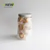 Frasco de Plástico Transparente de 1200 ml con Tapa de Aluminio Grado Alimenticio Fácil de Abrir Fácil de Romper para Snacks Dulces Frutas Secas Frasco Sellado