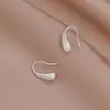 Brincos de gota d'água escovados estilo coreano design de nicho feminino brincos de alto senso temperamento brincos simples únicos nova geração cabelo