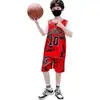 Conjunto de Uniforme de Baloncesto Falso de Dos Piezas Personalizado para Niños y Adultos, Uniforme de Equipo para Campo de Entrenamiento, Secado Rápido, Transpirable, Estampado con Texto y Números
