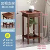 Mesa Lateral de Sofá Pequeña con Gabinete, Mesa Pequeña, Mesa de Esquina para Sala de Estar, Mesa de Café Pequeña de Madera Maciza, Mesa Cuadrada para el Hogar Estilo Chino, Gabinete de Esquina, Mesita de Noche