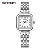 Reloj Cuadrado Pequeño Sanda de Venta Caliente Estilo Retro Minimalista, Reloj de Cuarzo de Moda y Elegante para Mujer, Reloj de Pulsera Simple y Único para Mujer