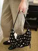 Bolso tipo empanada retro de nicho transfronterizo, nuevo bolso cruzado de moda para mujer Otoño 2026 con lunares, bolso de hombro para el trabajo