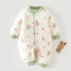 Jaqueta de algodão puro para bebê Classe A 60g outer wear de algodão fino macacão de bebê para engatinhar casaco de algodão para bebê outer wear doce de desenho animado