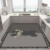 Alfombra de cocina de barro de diatomeas al por mayor, felpudo, absorción de agua, aceite, antideslizante, lavable, alfombra doméstica