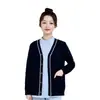 Suéter Médico e de Enfermagem Uniforme de Enfermeira Manga Longa Cardigã Grosso Roupa Externa Salão de Beleza Roupa de Trabalho Macio Amigo da Pele Quente e Confortável
