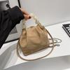 Bolsa Nuvem de Pérola Grande Fosca Macaron Bolsa Feminina Verão 2024 Mais Fácil de Combinar Bolsa Transversal Casual Texturizada Bolsa de Ombro