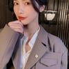 Broche Olho de Gato Antirreflexo Fivela Corsage Feminino Acessórios Botões Decorativos para Roupas Alfinete Olho de Gato Sem Costura Invisível