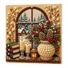 Conjunto de Pintura com Pedras de Natal Transfronteiriço com Pérolas para Decoração de Cena Doméstica Conjunto Artesanal DIY de Pintura com Pérolas