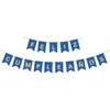 Bandeira Espanhola Feliz Aniversário Gravada a Laser com Bandeirola de Cauda de Peixe em Folha de Ouro Banner Decorativo de Festa Espanhola Banner de Letras
