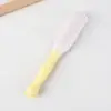 Pente fofo para cuidados com o cabelo para mulheres, antiestático, plástico doméstico portátil alisante de fundo plano, pente massageador, atacado do fabricante