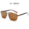 Nuevas Gafas de Sol Polarizadas, Gafas de Sol para Hombre, Gafas de Conducir, Gafas de Sol de Acero Inoxidable de Alta Gama, Protección Solar