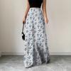 Ropa Europea y Americana Ropa de Satén Falda para Mujer Venta al por Mayor Verano Nuevo Seda Imitación Falda Larga Comercio Exterior Alta Gama