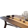 Nova Mesa de Estudo, Mesa de Chá, Mesa de Jantar Três em Um Estilo Chinês Song Estético Madeira Maciça de Nogueira Preta Norte-Americana Minimalista Moderna Luxo Leve