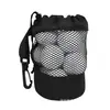 Nuevo producto transfronterizo: bolsa de almacenamiento para pelotas de golf, bolsa de malla con cordón de un solo lado, bolsa de tela de malla, bolsa con cordón para pelotas de tenis y golf