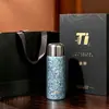 Taza Térmica de Titanio Puro Jiaoxia para Mujer, Alta Apariencia, Taza de Titanio Portátil, Tapa Doble Magnética para Coche, Taza para Té Cocido y Agua, Regalo Personalizado