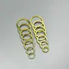 Suministro Directo de Fábrica de Llaveros de Latón, Llaveros de Cobre, Accesorios de Cuero para Manualidades, Anillas Lisas, Llaveros para Coche