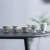 Xícara de Chá de Rocha Yuerui, Conjunto de Chá Kung Fu Dehua Alto, Xícara de Porcelana para Degustação de Chá do Mestre em Forma de Pétala, Xícara Queimada em Cinzas, Xícara de Altar Vintage