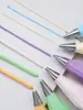 Bico de Confeitar Redondo de Aço Inoxidável para Creme, Desenho de Linhas, Escrita, Formato de Buraco Redondo, Bico Puff, Ferramenta para Assar Bolo de Derreter Grãos