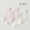 Fábrica de Calcetines Laibo Xy554 Nuevo Estilo de Verano Calcetines para Niños con Pequeños Moños Florales y Puños de Burbuja Calcetines de Malla