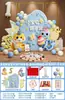 Montagem de Decoração para o Primeiro Aniversário de Menina, Itens para Criar Atmosfera, Cena de Decoração, Painel Kt para Menina, Roupa de Aniversário