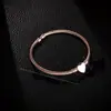 2025 Transfronterizo Amazon Aleación Pulsera Europea y Americana Forma de Corazón Simple Joyería de Moda