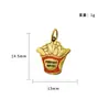 Estilo Japonés y Coreano Minimalista Colgante de Acero Inoxidable Pulsera de la Fortuna y la Seguridad Charm Hecho a Mano DIY Accesorios para Collares