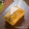Caja de Pañuelos Zhishe Brocado Chino Retro Bolsa de Pañuelos ceremonia del té accesorios para mesa de té bolsa de papel para coche entrega en una sola pieza