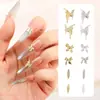 Nuevo Lazo de Aleación para Uñas Decoraciones de Uñas Lazo de Corbata Cinta Mariposa 3D para Uñas Decoraciones de Uñas Portátiles Venta al por Mayor