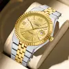 Reloj de Acero para Hombre de Negocios Transfronterizo Patrón de Panal Impermeable Luminoso Reloj de Alto Valor con Calendario